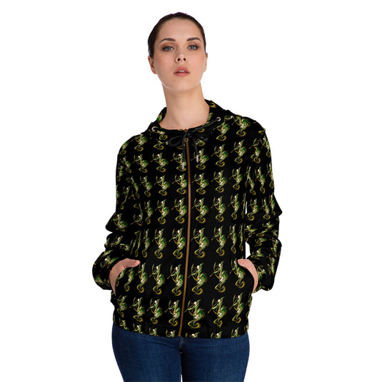 Stylish Women’s Full-Zip Hoodie with Unique Pattern, Perfect for Casual Outings, Lounge Wear, Gifts for Her, Trendy Streetwear, [...]