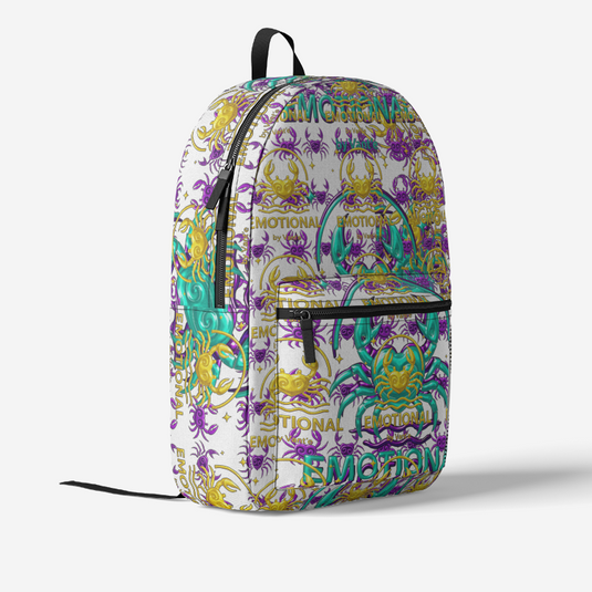 Retro Colorful Print Trendy Backpack