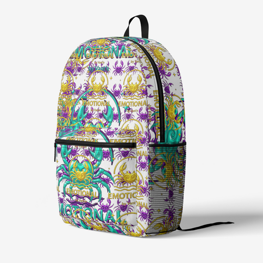 Retro Colorful Print Trendy Backpack